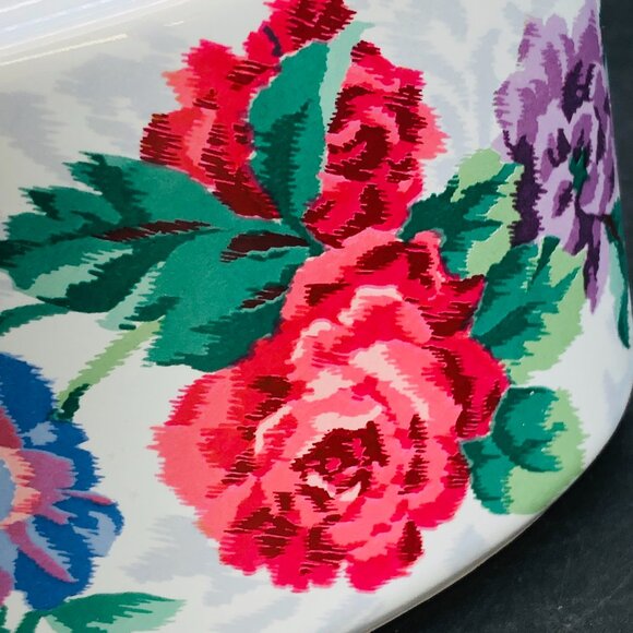 80s Otagiri VICTORIAN ROSE Porcelain Toothbrush Toothpaste Holder, Kimeko Ikeda - Picture 8 of 10